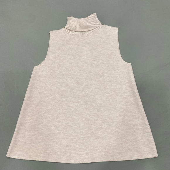 Zara Tops - Zara, SOFT TURTLENECK TOP, Color Ecru,Size M